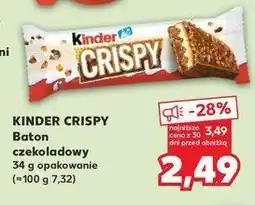 Kaufland Baton Kinder crispy oferta
