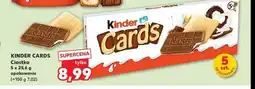 Kaufland Herbatniki czekoladowe Kinder cards oferta