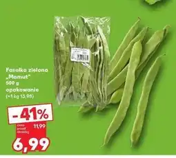 Kaufland Fasola mamut zielona oferta