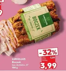 Kaufland Boczek bez dodatku e Lukullus oferta