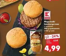 Kaufland Bułki pszenne hamburger mega K-classic oferta