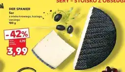Kaufland Ser z mleka krowiego koziego i owczego Der spanier oferta