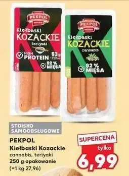 Kaufland Kiełbaski kozackie cannabis Pekpol oferta