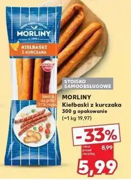 Kaufland Kiełbaski z kurczaka Morliny oferta