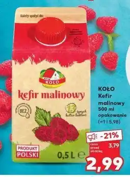 Kaufland Kefir malinowy Osm koło oferta