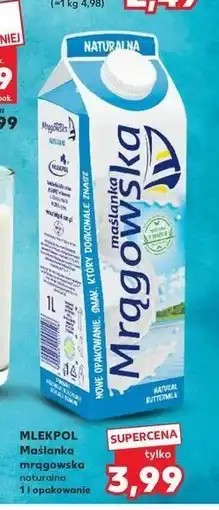 Kaufland Maślanka naturalna Mlekpol mrągowska oferta