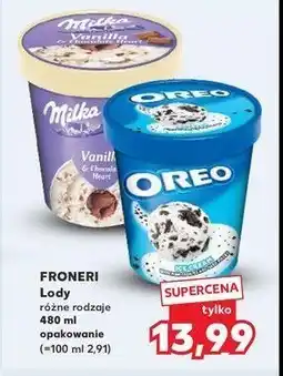 Kaufland Lody vanilla & chocolate heart Milka oferta