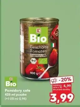 Kaufland Pomidory całe K-classic bio oferta