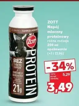 Kaufland Napój proteinowy czekoladowy Zott protein oferta