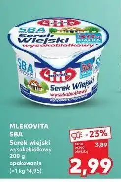 Kaufland Serek wiejski wysokobiałkowy Mlekovita oferta