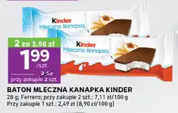 Stokrotka Baton Mleczna Kanapka Kinder 28g Ferrero oferta