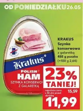 Kaufland Szynka konserwowa Krakus animex oferta