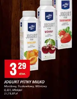 Chorten Jogurt pitny Milko wiśniowy 330ml Mlekpol oferta