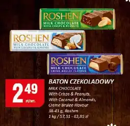 Chorten Baton czekoladowy Roshen creme brulee flavour 38g oferta