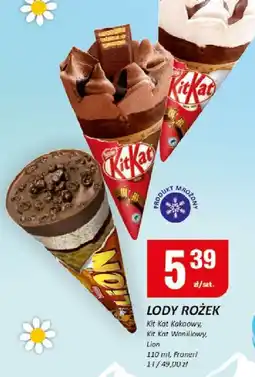Chorten Lody rożek Kit Kat czekoladowy, Kit Kat waniliowy, Lion 110 ml Froneri oferta