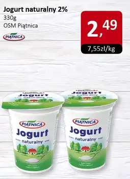 Market Point Jogurt naturalny 2% 330g OSM Piątnica oferta