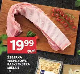 Stokrotka Żeberka wieprzowe paski ekstra mięsne 1kg Stokrotka oferta
