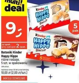 Dealz Batoniki croki orzechowe Kinder Happy Hippo oferta