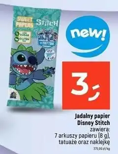 Dealz Papier jadalny disney sitch Candy Planet oferta
