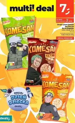 Dealz Chrupki ryżowe cream & onion Komesan oferta