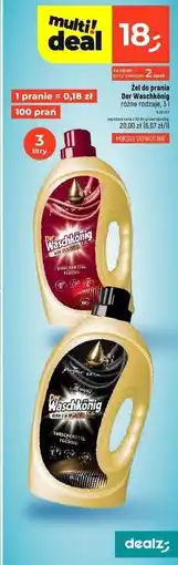Dealz Żel do prania black Der Waschkonig oferta
