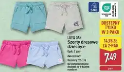 ALDI Szorty dresowe dziecięce 92-116 Lily & Dan oferta