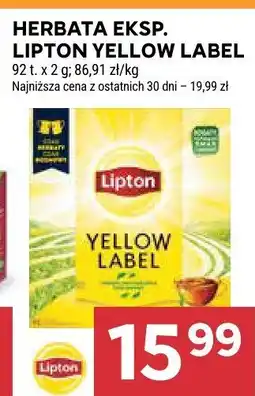 Stokrotka Herbata eksp. Lipton Yellow Label 92g oferta