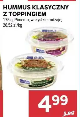 Stokrotka Hummus klasyczny z toppingiem Pimenta 175g oferta