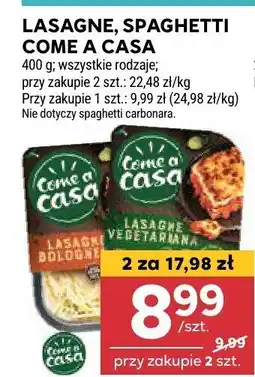 Stokrotka Lasagne, spaghetti Come a Casa 400g oferta