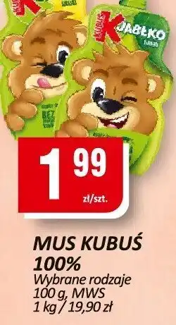Chorten Mus Kubuś 100% 90g MW Food oferta