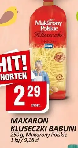 Chorten Makaron kluseczki Babuni 250g Makaron Polski oferta
