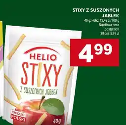 Stokrotka Stixy z suszonych jabłek 40g Helio oferta