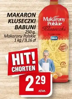Chorten Makaron Kluseczki Babuni 250g Makarony Polskie oferta