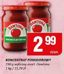 Chorten Koncentrat pomidorowy Dawtona 190g oferta