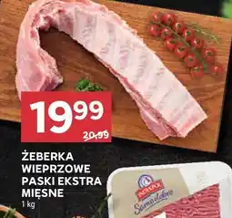 Stokrotka Żeberka wieprzowe paski ekstra mięsne Stokrotka oferta