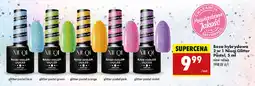 Biedronka Baza hybrydowa 2w1 glitter pastel violet Niuqi oferta