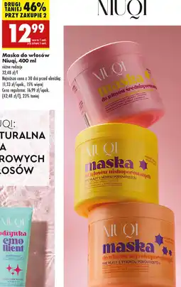 Biedronka Maska do włosów wysokoporowatych Niuqi oferta