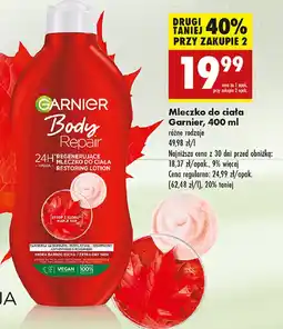 Biedronka Mleczko regenurujące skóra bardzo sucha Garnier Body oferta