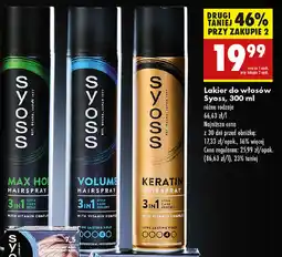 Biedronka Lakier do włosów Syoss Keratin oferta