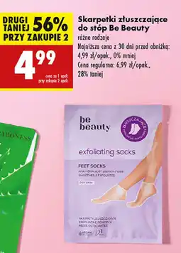 Biedronka Skarpetki złuszczające do stóp Be Beauty Care oferta