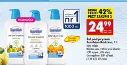 Biedronka Żel pod prysznic mirabelka Bambino Rodzina oferta