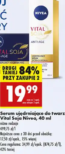 Biedronka Serum ujędrniające Nivea Vital Soja oferta
