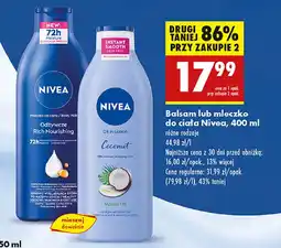 Biedronka Balsam do ciała coconut Nivea oferta