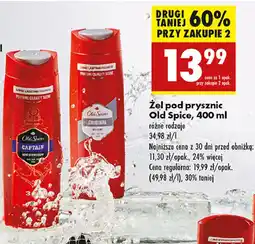 Biedronka Żel pod prysznic Old Spice Original oferta