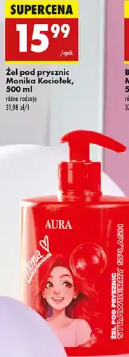 Biedronka Żel pod prysznic strawberry splash Aura By Monika Kociołek oferta