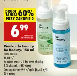 Biedronka Pianka do twarzy green tea Be Beauty oferta