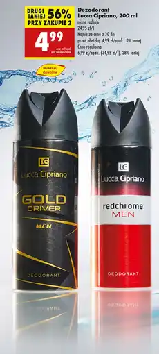 Biedronka Dezodorant Lucca Cipriano Red Chrome oferta