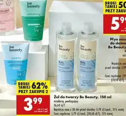 Biedronka Żel do mycia twarzy peelingujący Be Beauty oferta