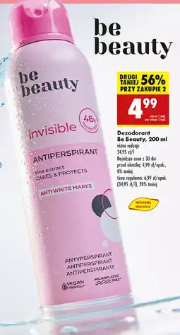 Biedronka Dezodorant invisible Be Beauty Care oferta
