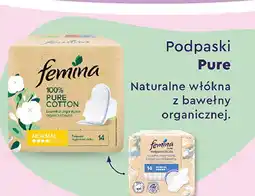 Biedronka Podpaski ze skrzydełkami normal Femina Pure oferta